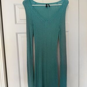 Guess Elegant Teal Knit Dress